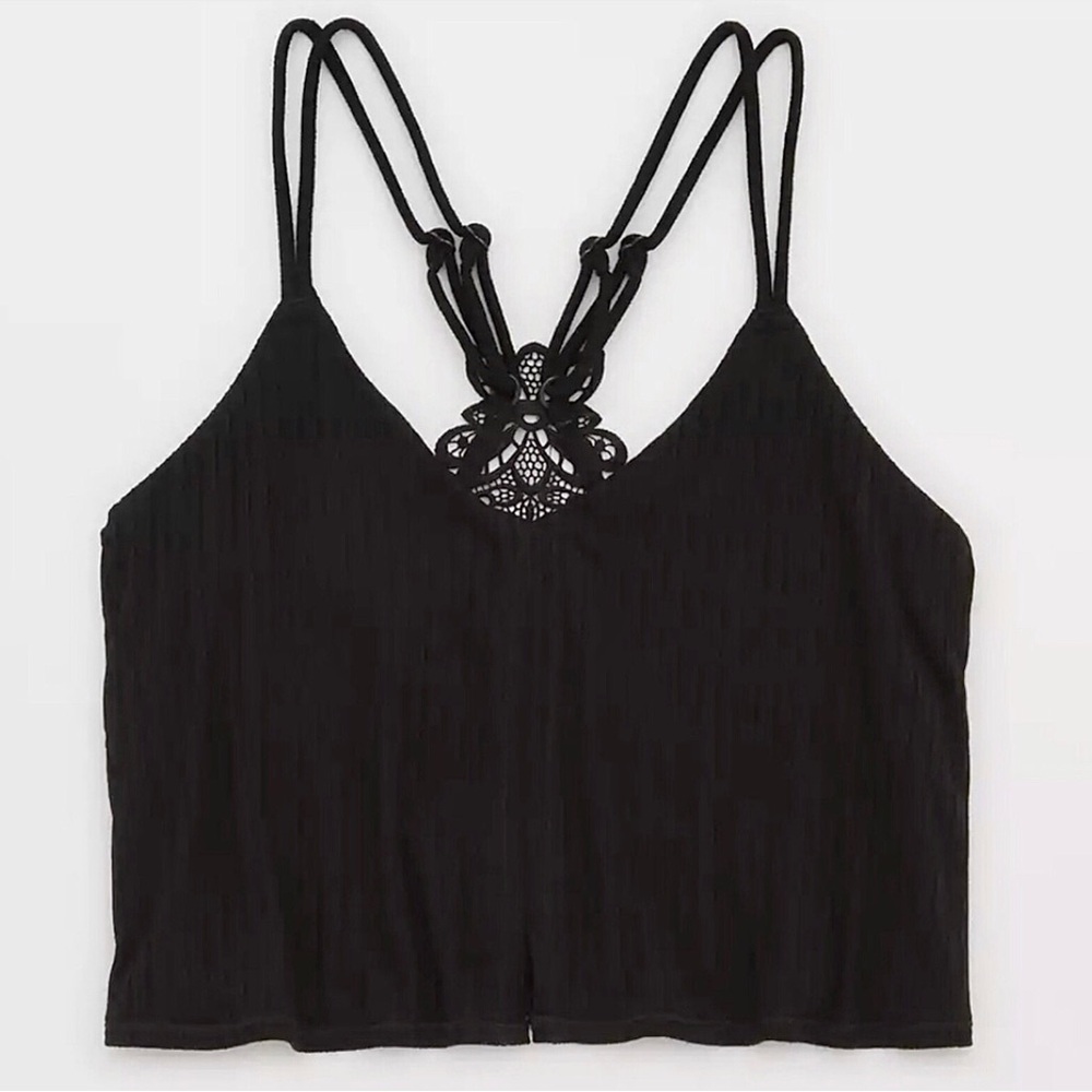 Aerie Ribbed Crop Top/Brami